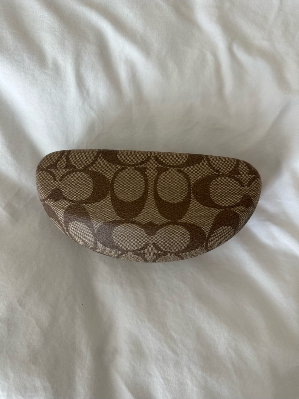 Coach Brown Signature Pattern Sunglasses Case
